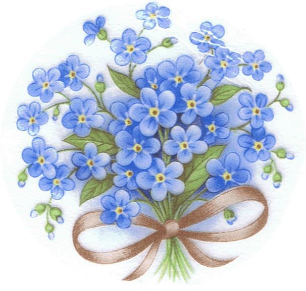 free clip art forget me not - photo #43